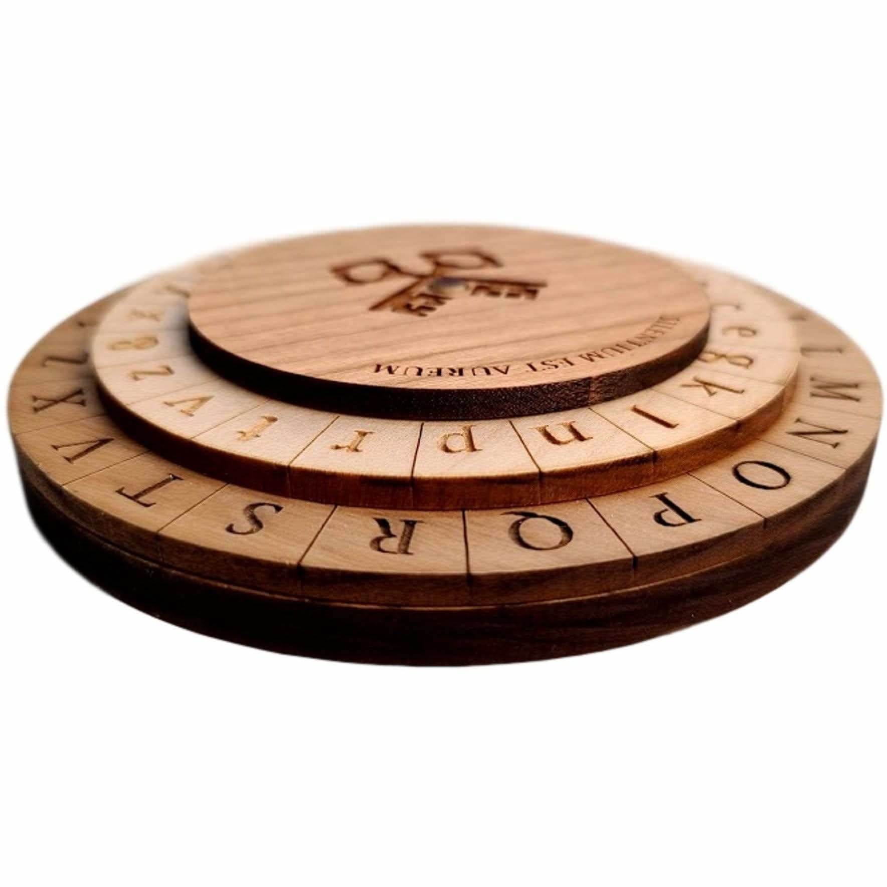 Alberti Cipher Wheel - Escape Room Secret Decoder Disk - Creative Escape Rooms