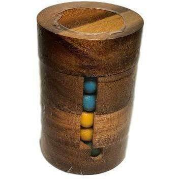 Cylinder Spin Puzzle - Wooden Rubik's Cube Style Brain Teaser - Gift for Him - Creative Escape Rooms