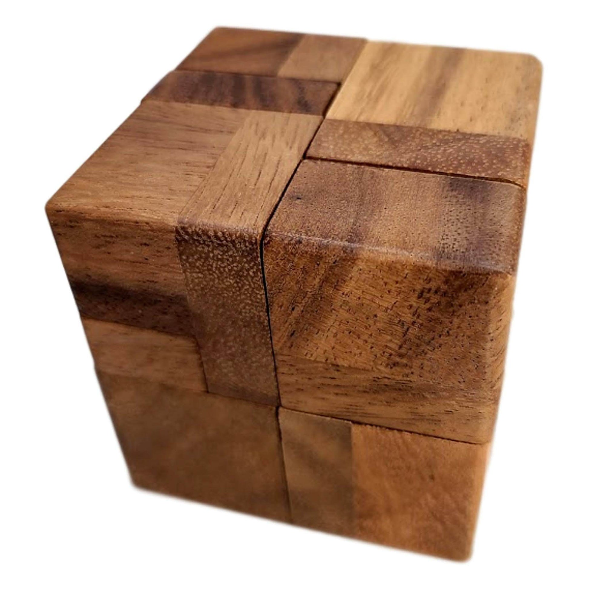 Difficult Sequential Brain Teaser for Ages 16 and Up - The Blessings Cube Wood Puzzle - Creative Escape Rooms