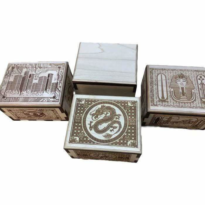 Dragon Puzzle Box - Premium Wood Spin Box for Escape Rooms - Creative Escape Rooms