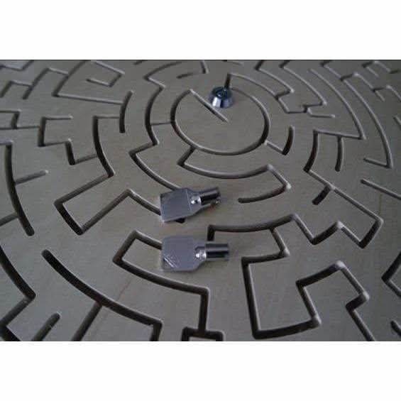 Gated Round Escape Room Key Maze - a Multi Step Key Maze Prop - Creative Escape Rooms