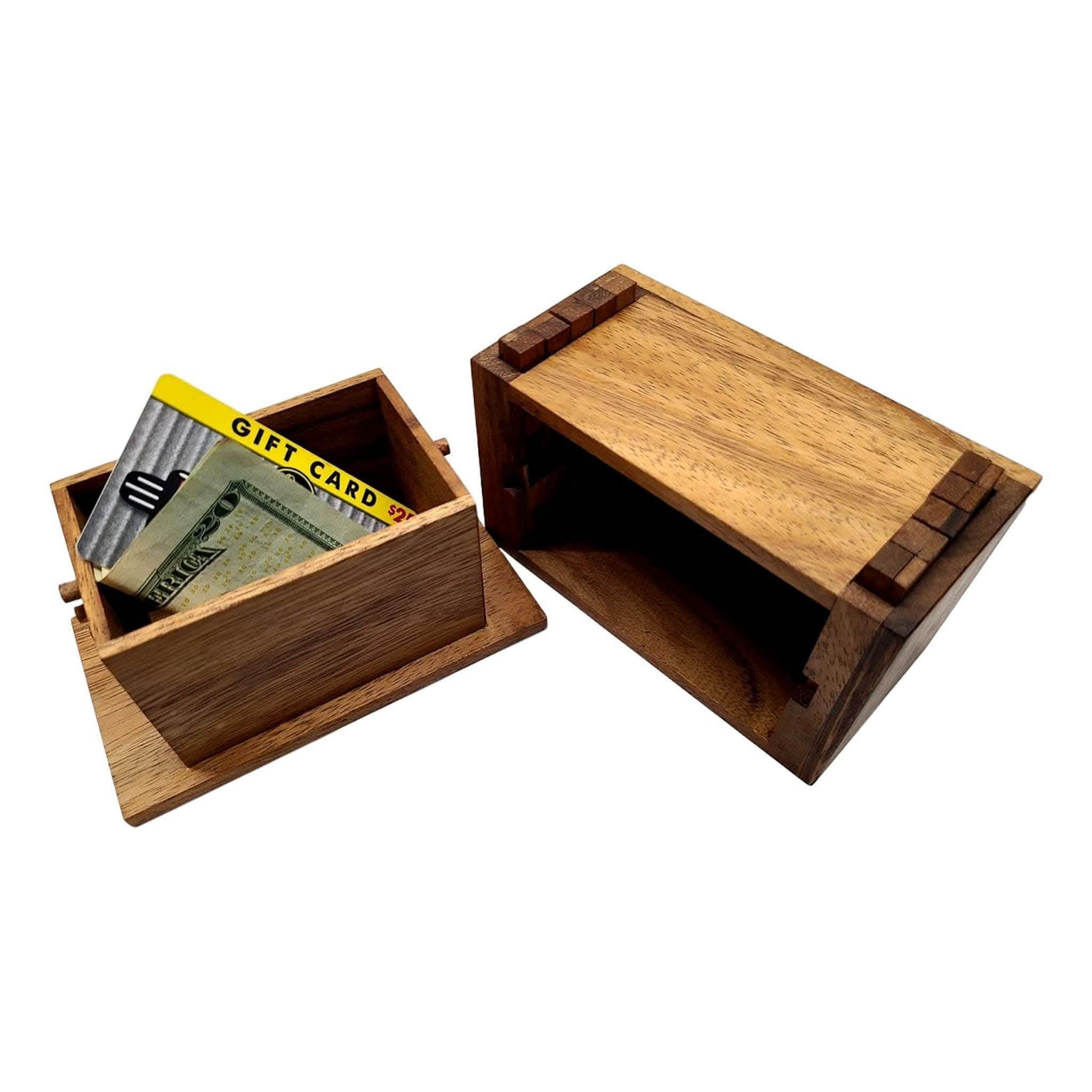 Gift Card Holder - Wood Puzzle Box - Secret Lock Box - Creative Escape Rooms