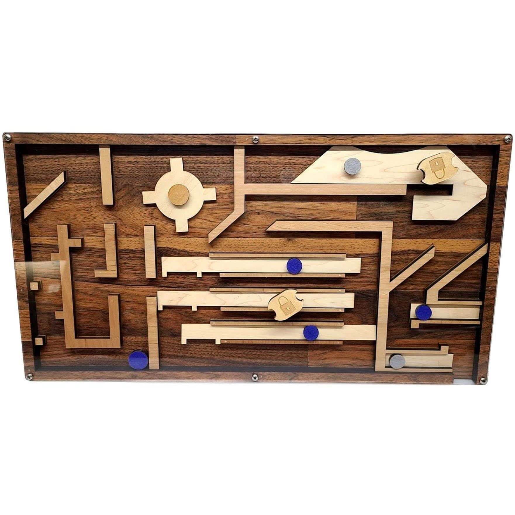Magnet Maze ROYAL BLUE - Escape Room Maze Puzzle and Prop - Creative Escape Rooms