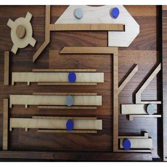 Magnet Maze ROYAL BLUE - Escape Room Maze Puzzle and Prop - Creative Escape Rooms