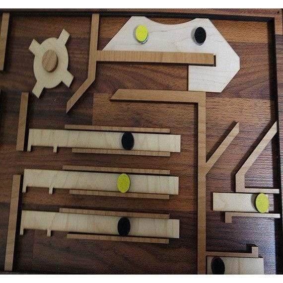 Magnet Maze YELLOW - Escape Room Maze Puzzle and Prop - Creative Escape Rooms