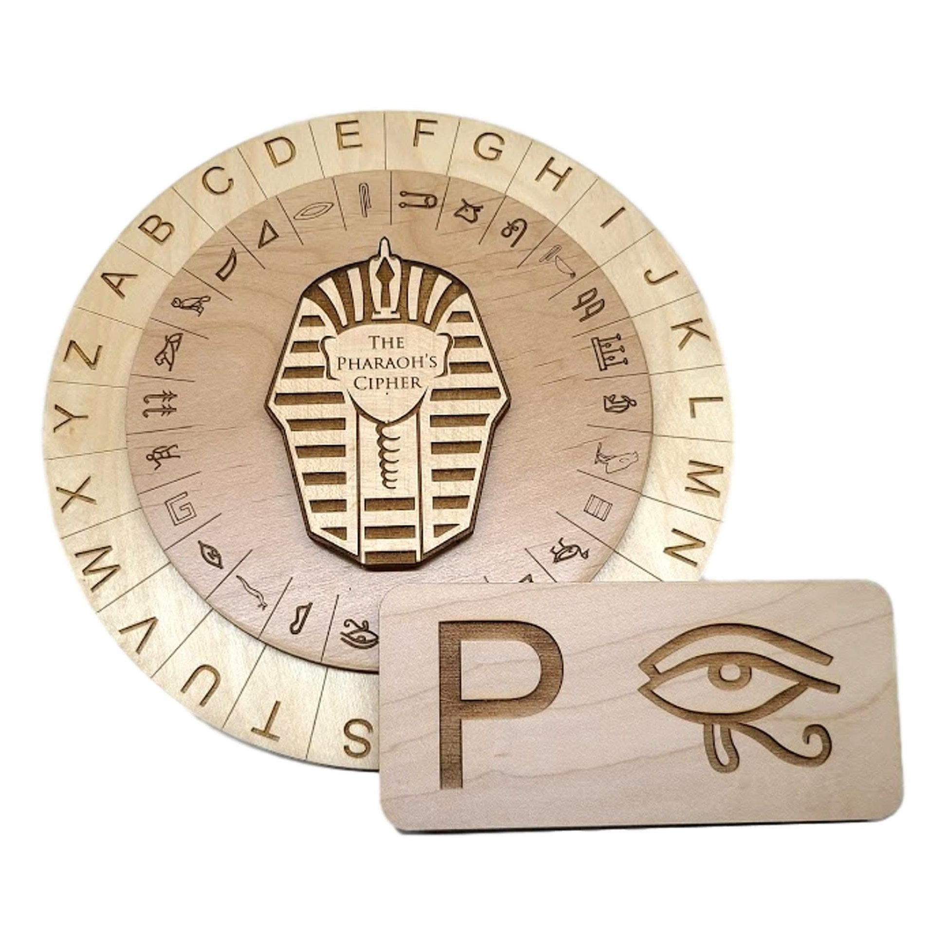 Pharaoh's Cipher Wheel And Key Combo - Escape Room Props - Creative Escape Rooms