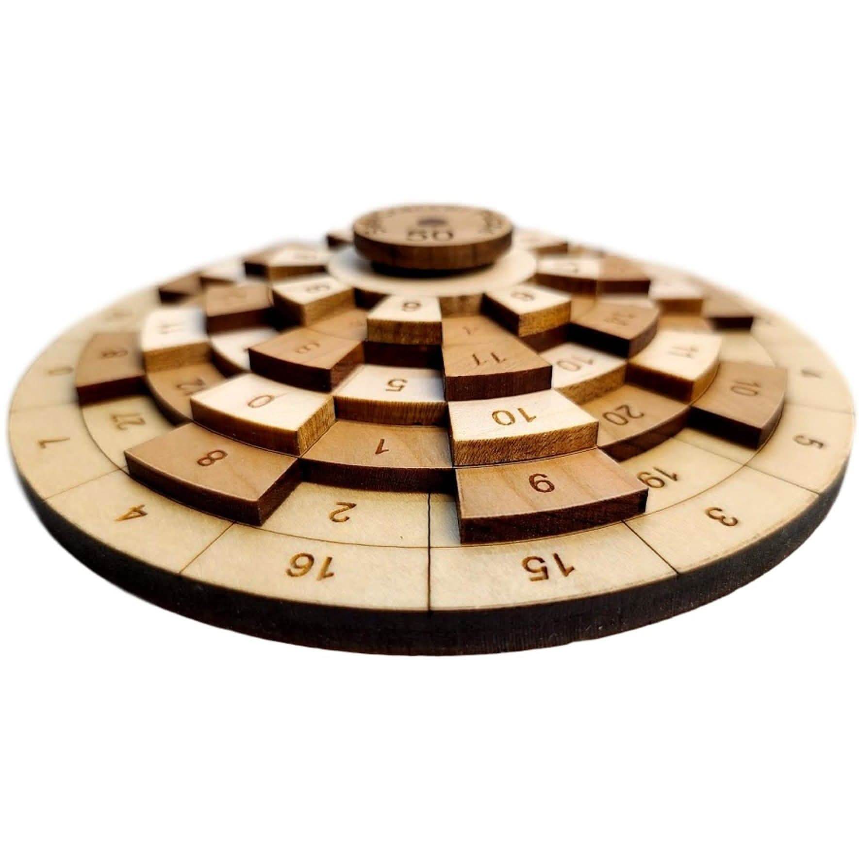 Safecracker 50 Wood Puzzle - Difficult Math Brain Teaser for Adults - Creative Escape Rooms