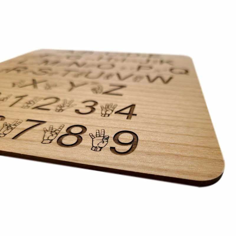 Sign Language Board - ASL Educational Learning Board - Montessori - Creative Escape Rooms