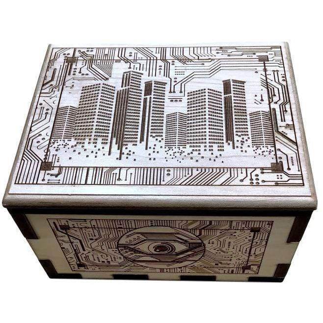 Techno Hurricane Spin Box - Extra Strong Puzzle Box Prop For Escape Rooms - Creative Escape Rooms