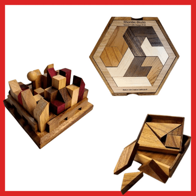 Three Puzzle Gift Set for ages 12 and Up - Creative Escape Rooms