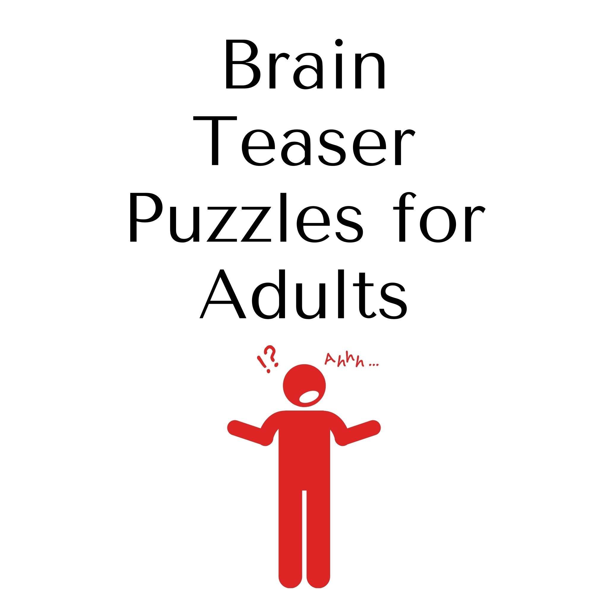 Brain Teaser Puzzles for Adults - Creative Escape Rooms