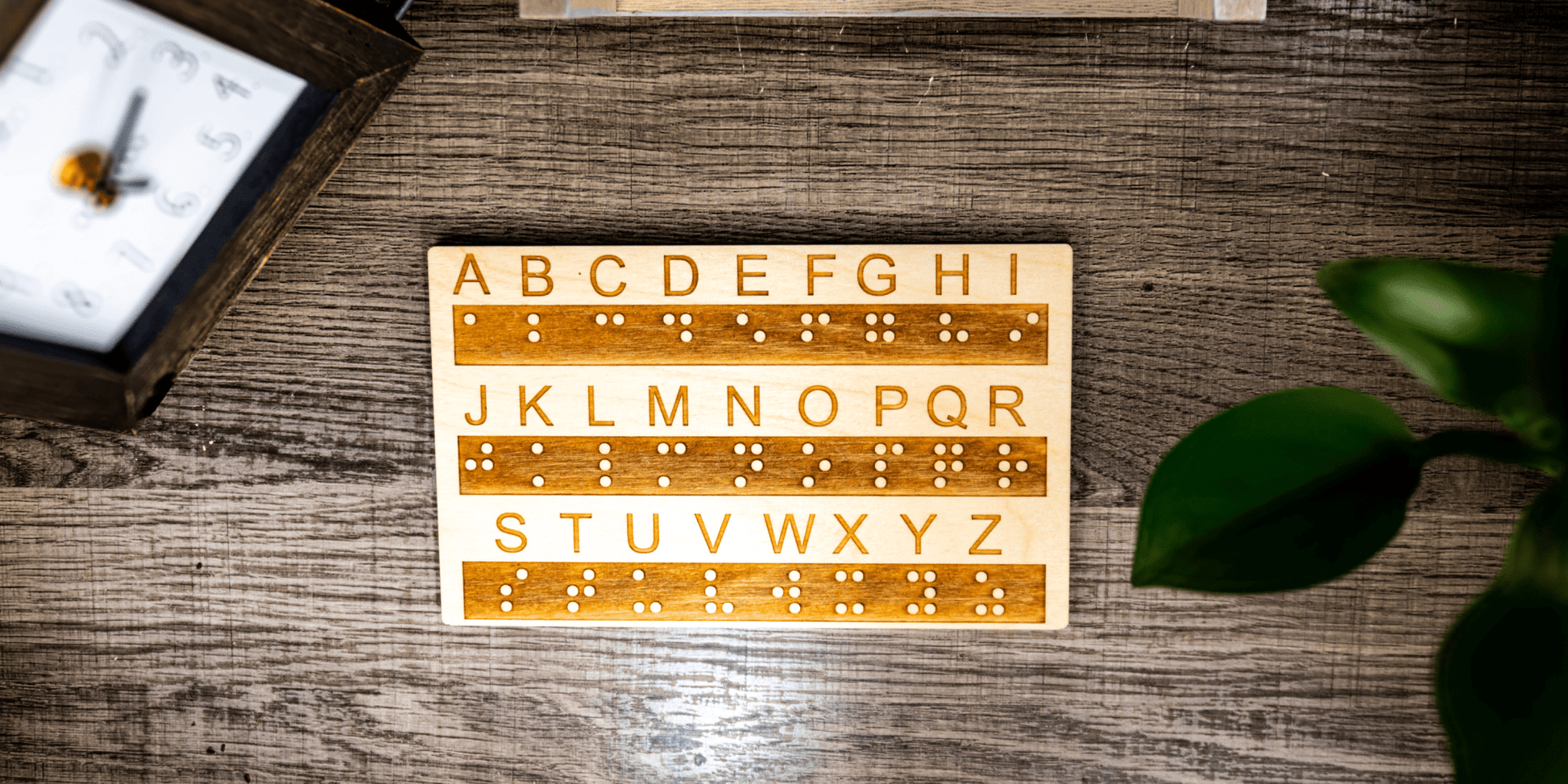 Braille Alphabet Board, Tactile Raised Dots, Made in the USA - Creative Escape Rooms