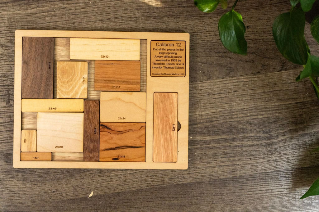 Calibron 12: Solve the Infamous Edison Puzzle Challenge | Creative Crafthouse - Creative Escape Rooms