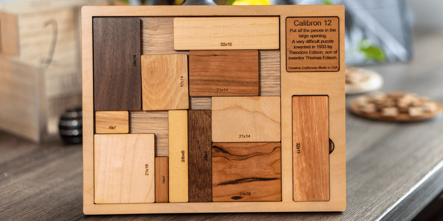 Calibron 12: Solve the Infamous Edison Puzzle Challenge | Creative Crafthouse - Creative Escape Rooms
