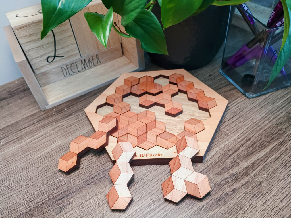 On of the Best Puzzles for Kids - Hexagon 10 Brain Teaser - Creative Escape Rooms