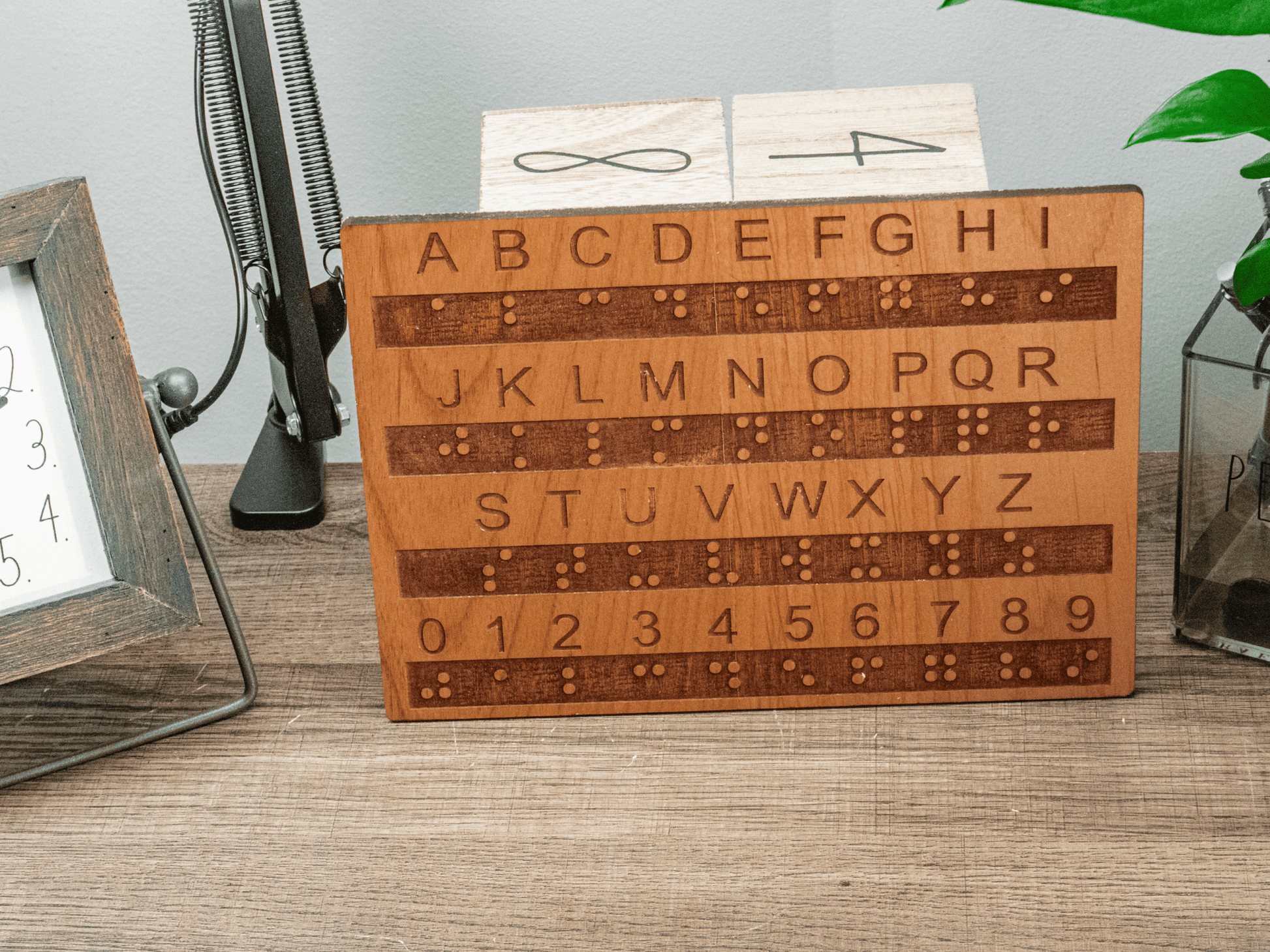 Tactile Braille Alphabet and Number Board with Raised Dots - Creative Escape Rooms