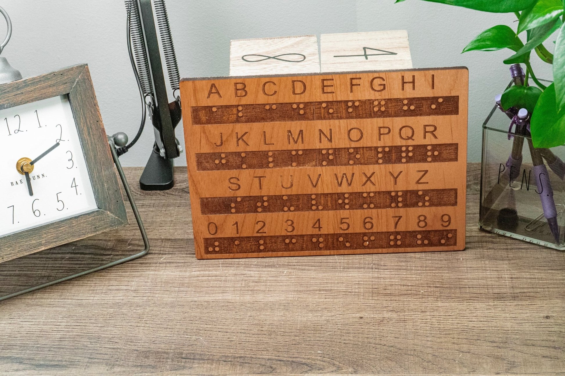 Tactile Braille Alphabet and Number Board with Raised Dots - Creative Escape Rooms