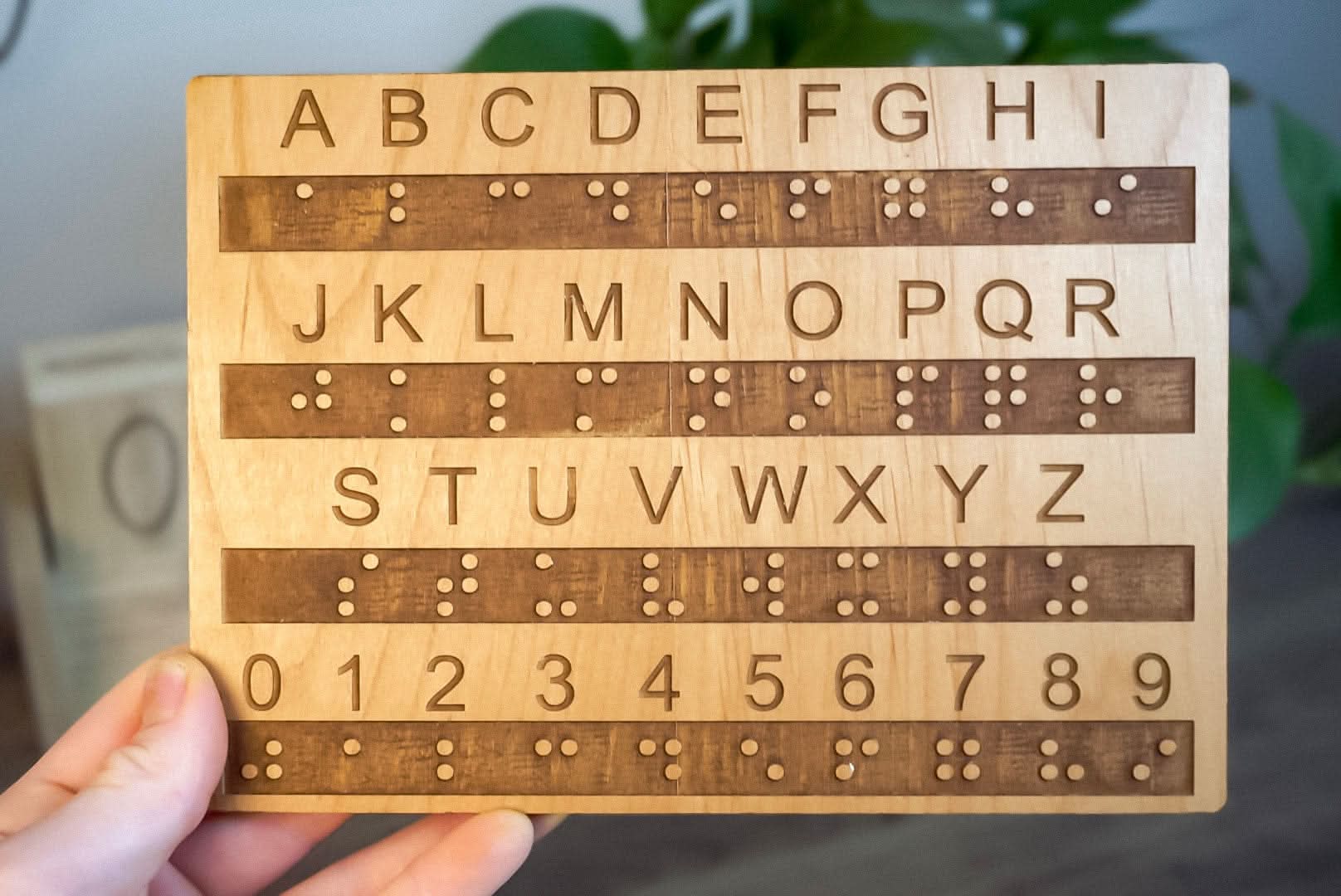 Tactile Braille Alphabet and Number Board with Raised Dots - Creative Escape Rooms