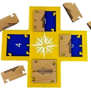 ACRYLIC Compass Style Directional Combo Lock Escape Room Puzzle - Creative Escape Rooms