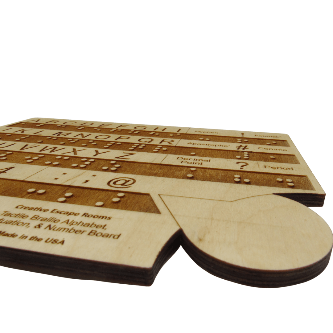 Advanced Braille Alphabet Number and Punctuation Learning Board - Creative Escape Rooms