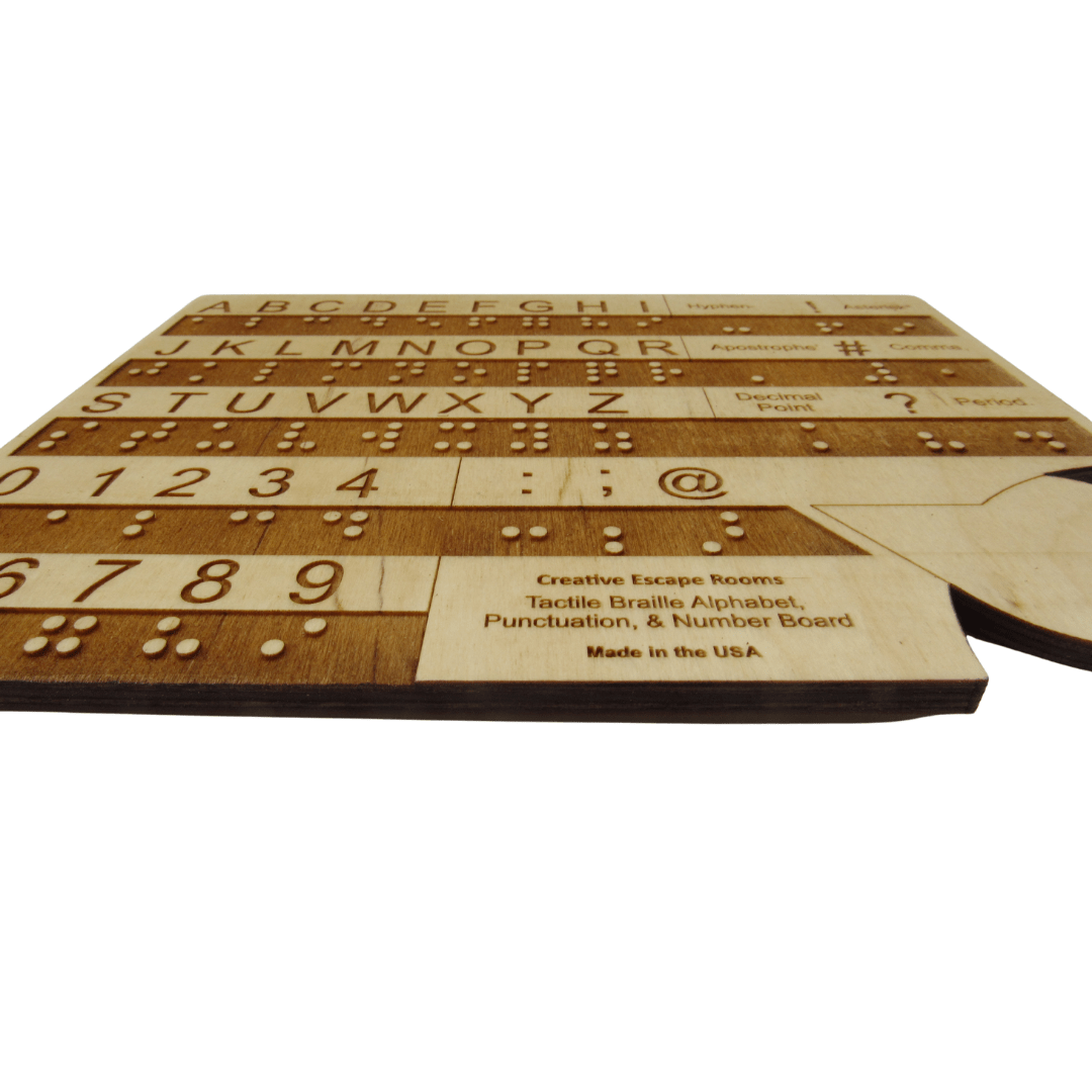 Advanced Braille Alphabet Number and Punctuation Learning Board - Creative Escape Rooms