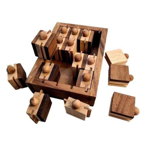 Apothekertruhe – schwieriges Holzpuzzle-Geschenk für Jugendliche