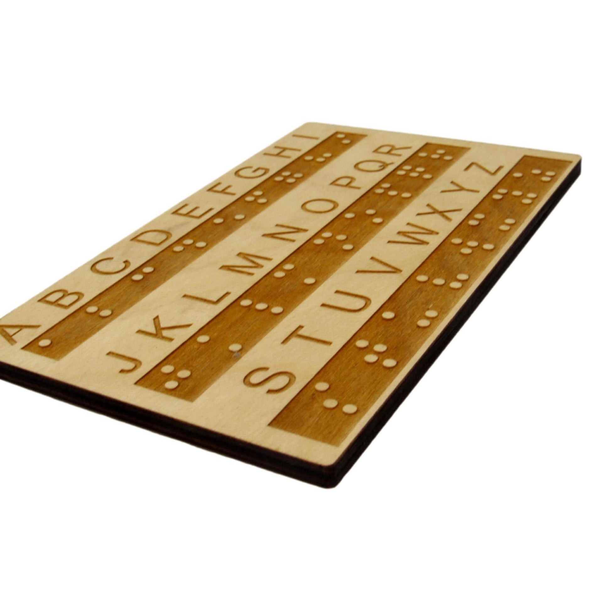Braille Alphabet Board, Tactile Raised Dots, Made in the USA - Creative Escape Rooms
