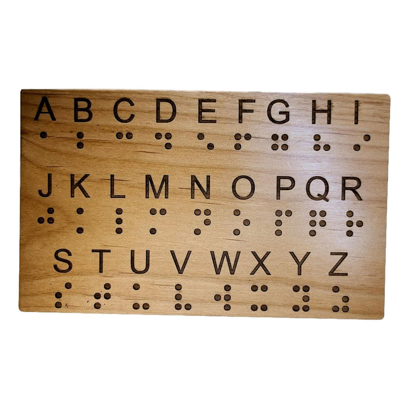 Tableau de l'alphabet en braille - Enseigner le braille aux voyants