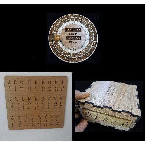 Conjunto de sinergia braille: rompecabezas y accesorios de escape room