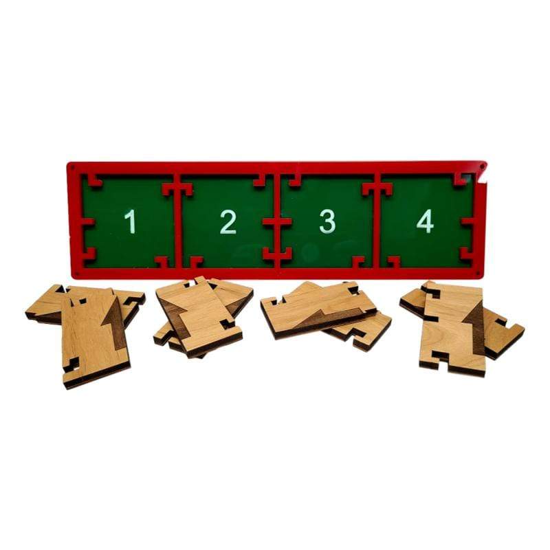Puzzle della stanza di fuga con serratura direzionale a tema natalizio