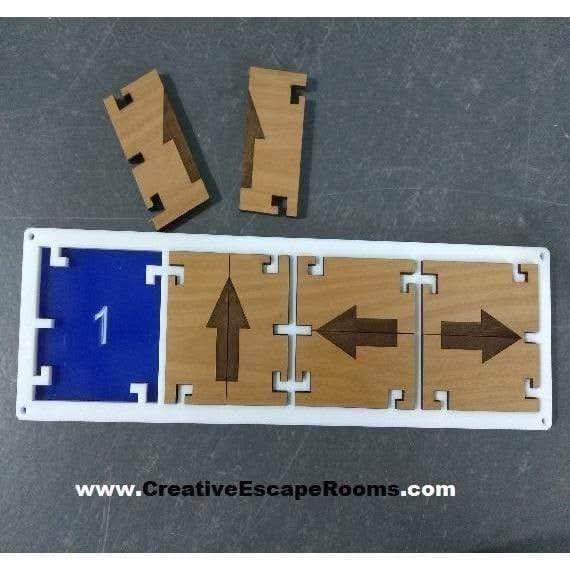 Directional Lock Combo Puzzle ACRYLIC Escape Room Puzzle - Creative Escape Rooms