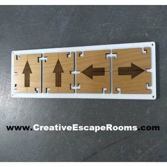 Directional Lock Combo Puzzle ACRYLIC Escape Room Puzzle - Creative Escape Rooms