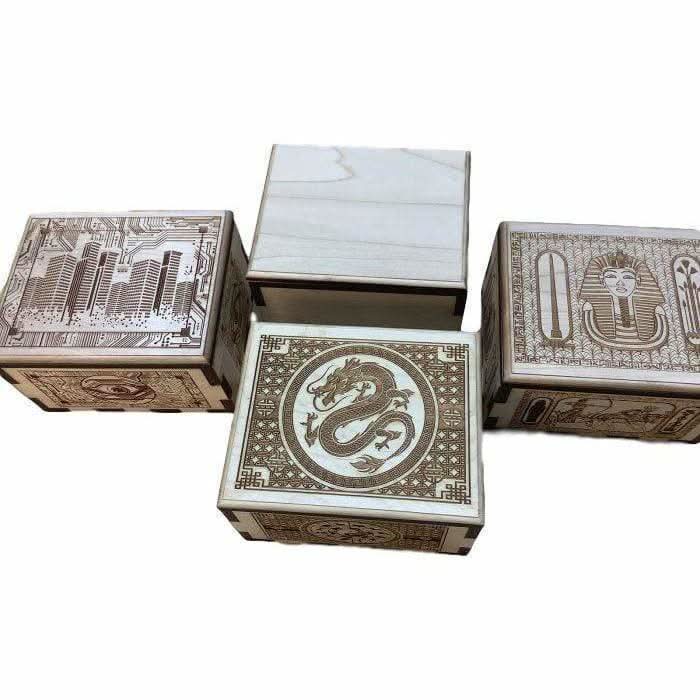 Dragon Puzzle Box - Premium Wood Spin Box for Escape Rooms - Creative Escape Rooms