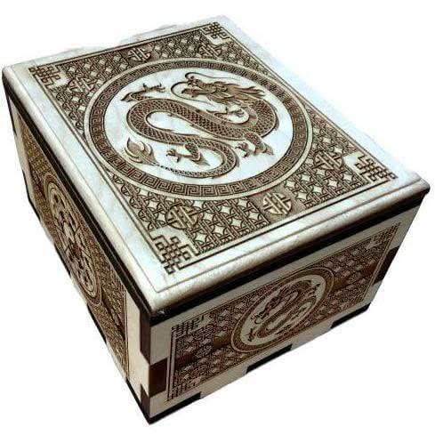 Dragon Puzzle Box - Premium Wood Spin Box for Escape Rooms - Creative Escape Rooms