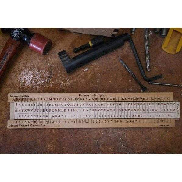 Enigma Slide Rule Cipher for Escape Rooms