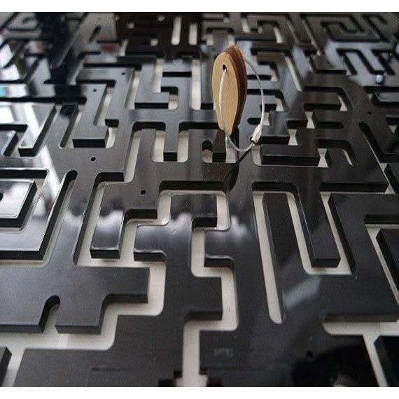 Escape Room Key Maze Made From Black And White Acrylic - Creative Escape Rooms