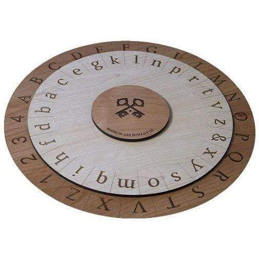 Disque de chiffrement Alberti géant de 16 pouces - Puzzle de salle d'évasion