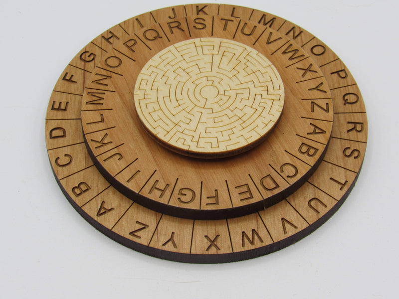 Labyrinth Cipher Wheel - Decoder Ring Escape Room Prop