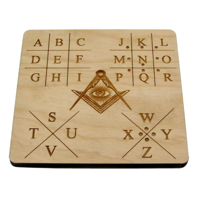 Masonic Cipher Key Escape Room Prop