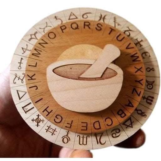 Mini Alchemy Cipher Wheel - Perfect for Escape Room Birthday Parties - Creative Escape Rooms