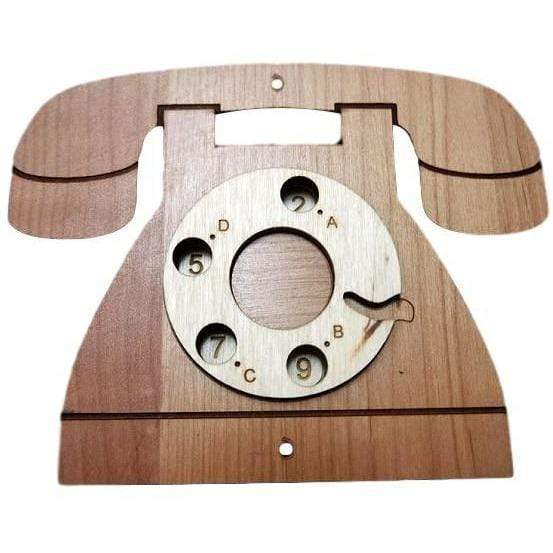Mini Rotary Phone Grille Cipher Escape Room Props - Creative Escape Rooms