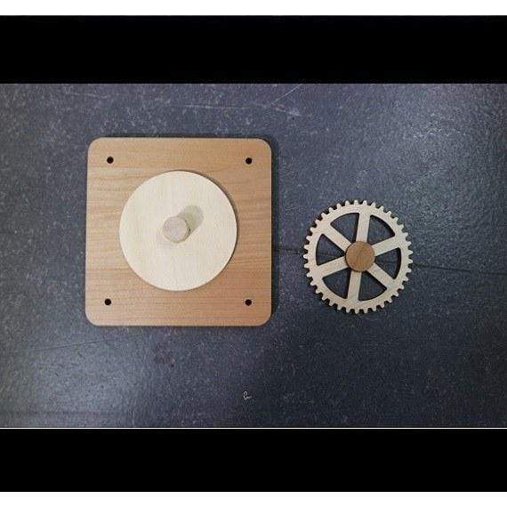 Mount for Jumbo Enigma Gears Escape Room Puzzle and Prop