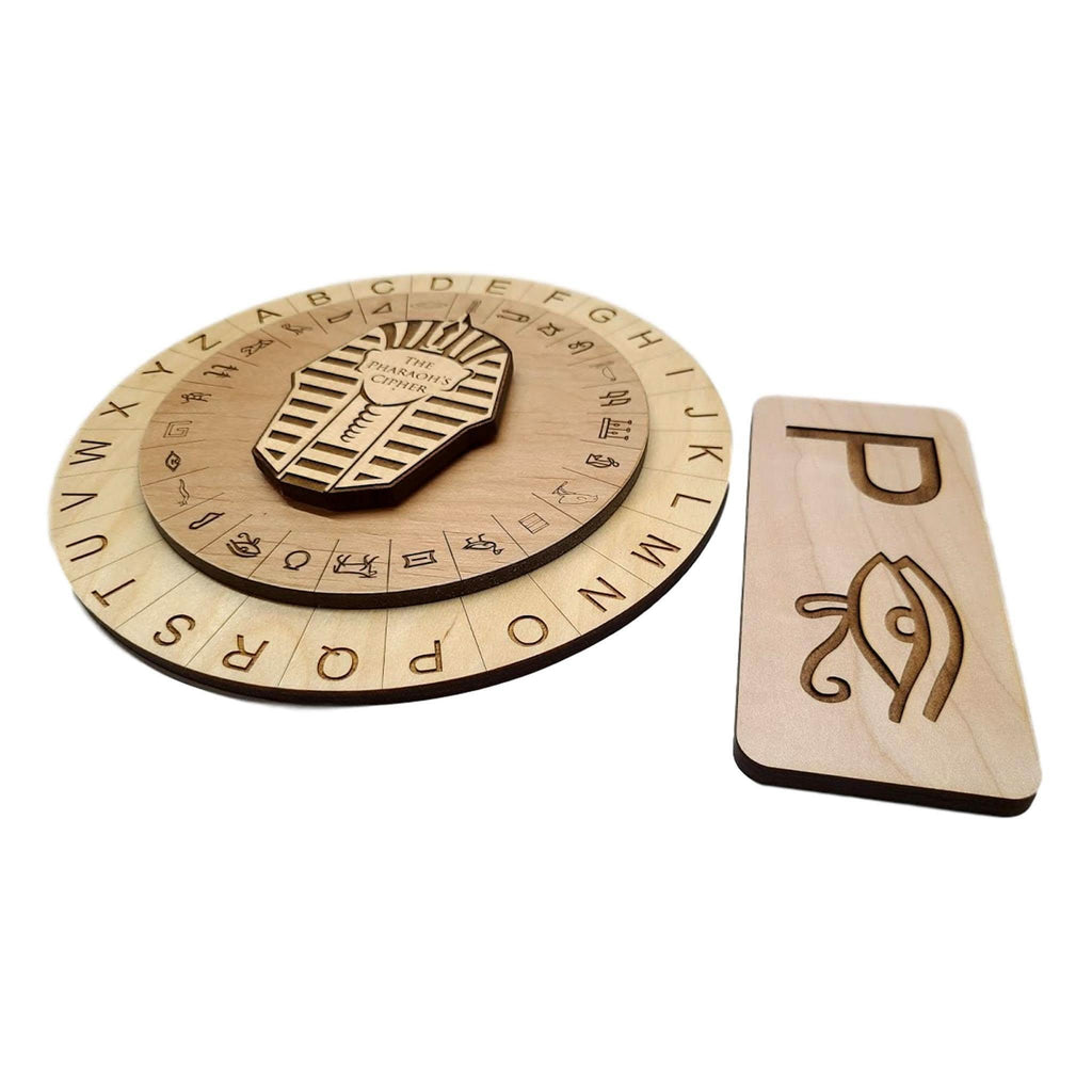 Pharaoh's Cipher Wheel And Key Combo - Escape Room Props - Creative Escape Rooms