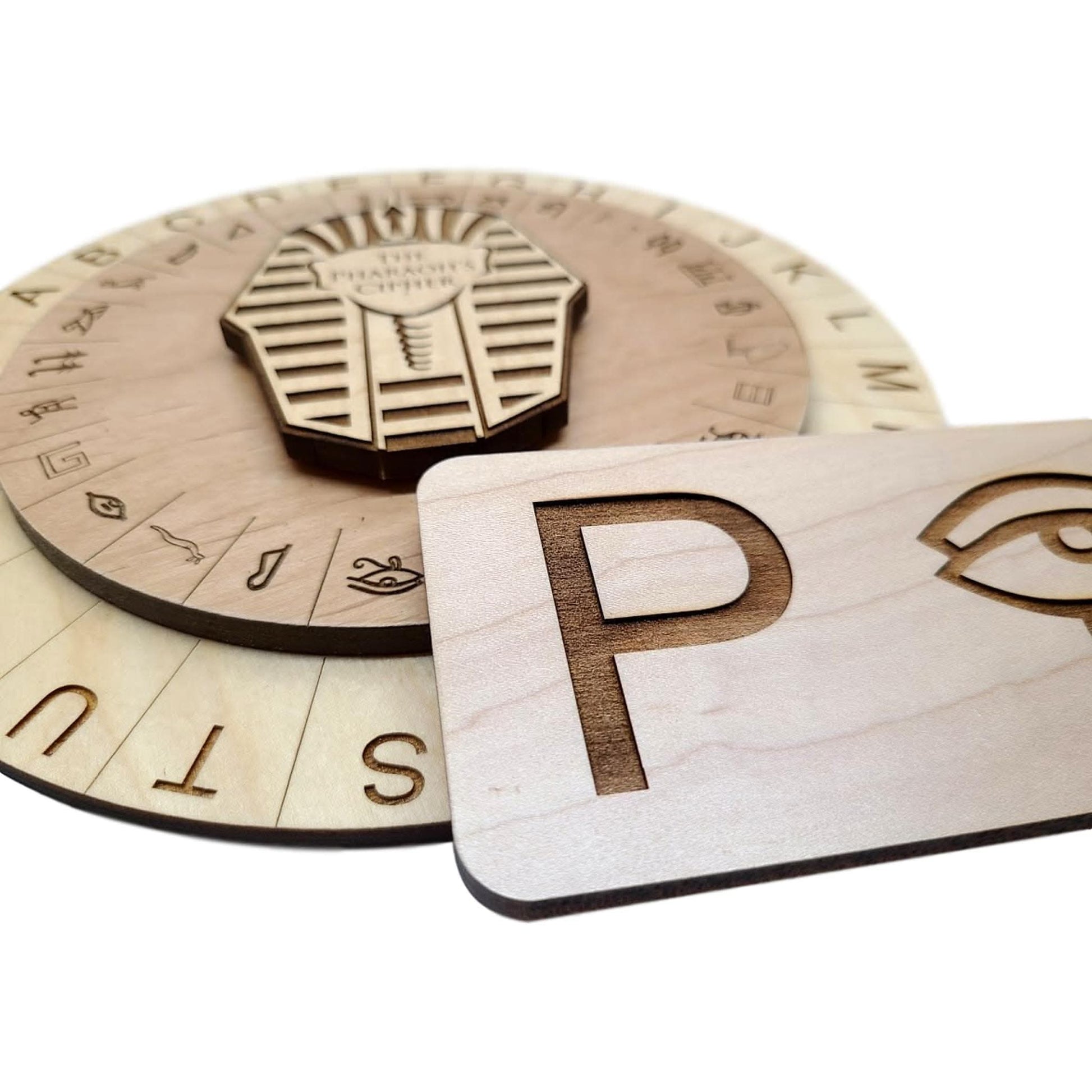 Pharaoh's Cipher Wheel And Key Combo - Escape Room Props - Creative Escape Rooms
