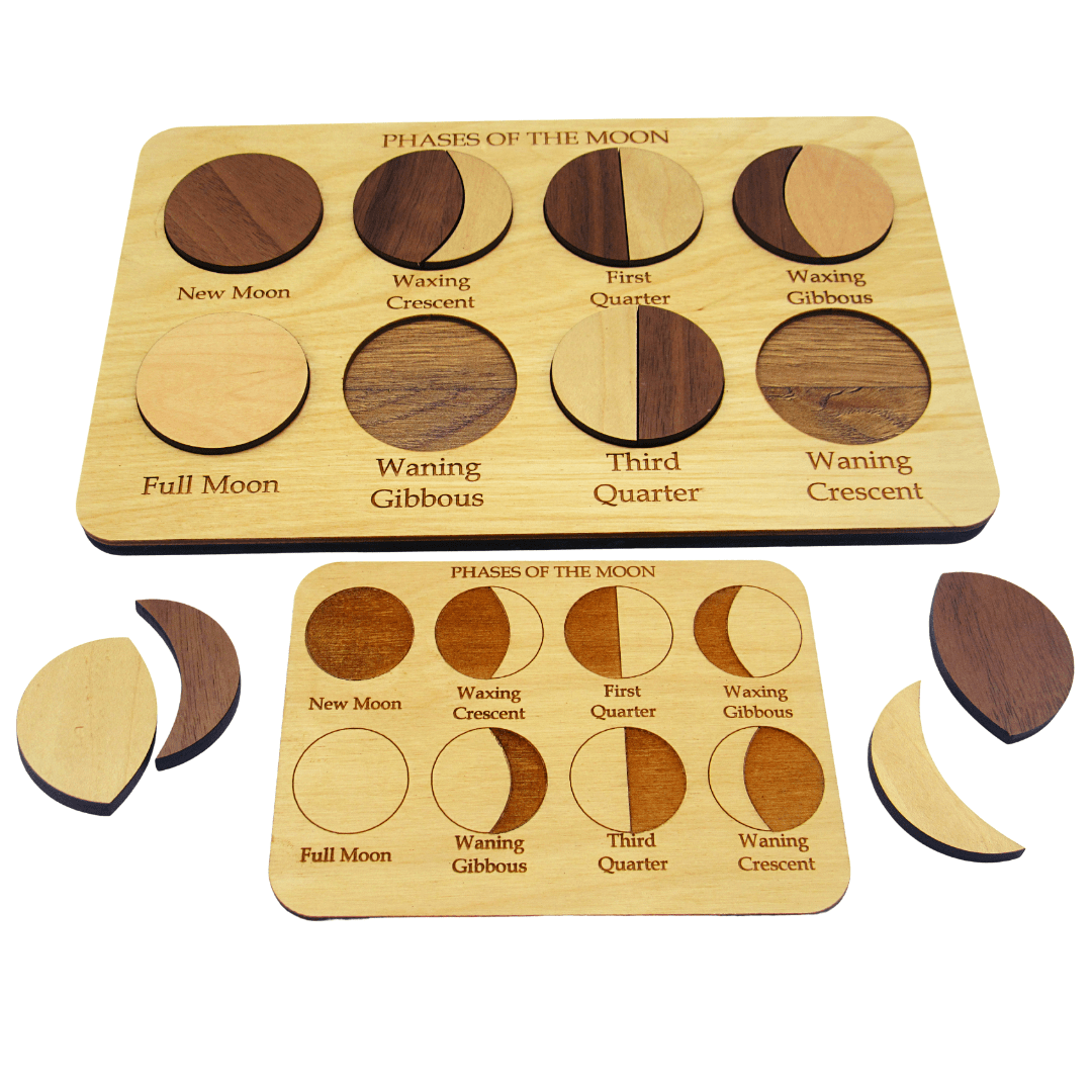 Phases of the Moon Puzzle - Montessori Puzzle For Kids - Creative Escape Rooms