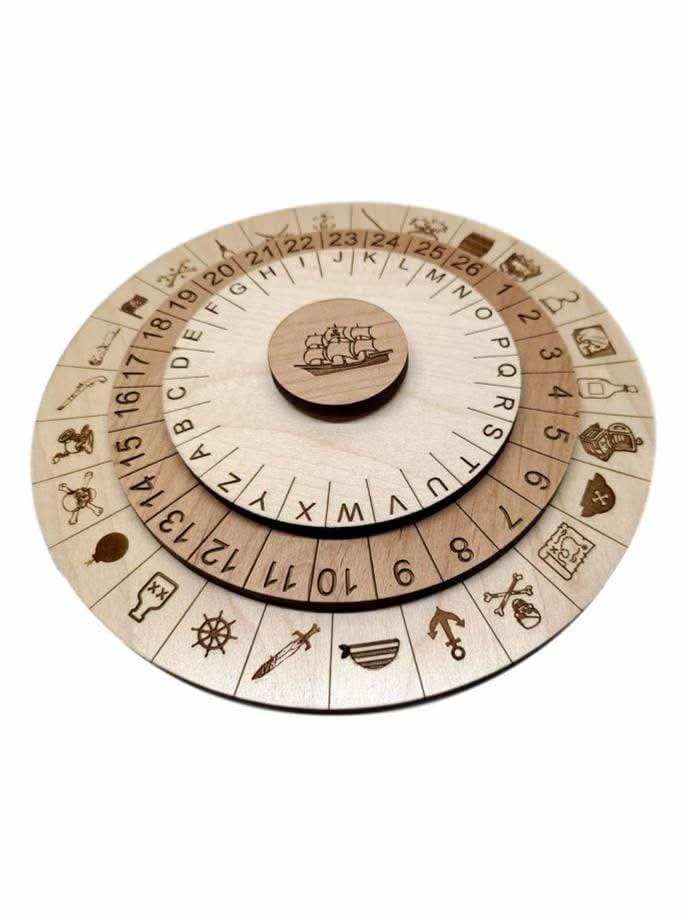 Pirate Cipher Wheel II for Escape Rooms - Creative Escape Rooms