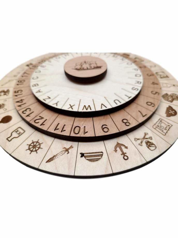 Pirate Cipher Wheel II for Escape Rooms - Creative Escape Rooms