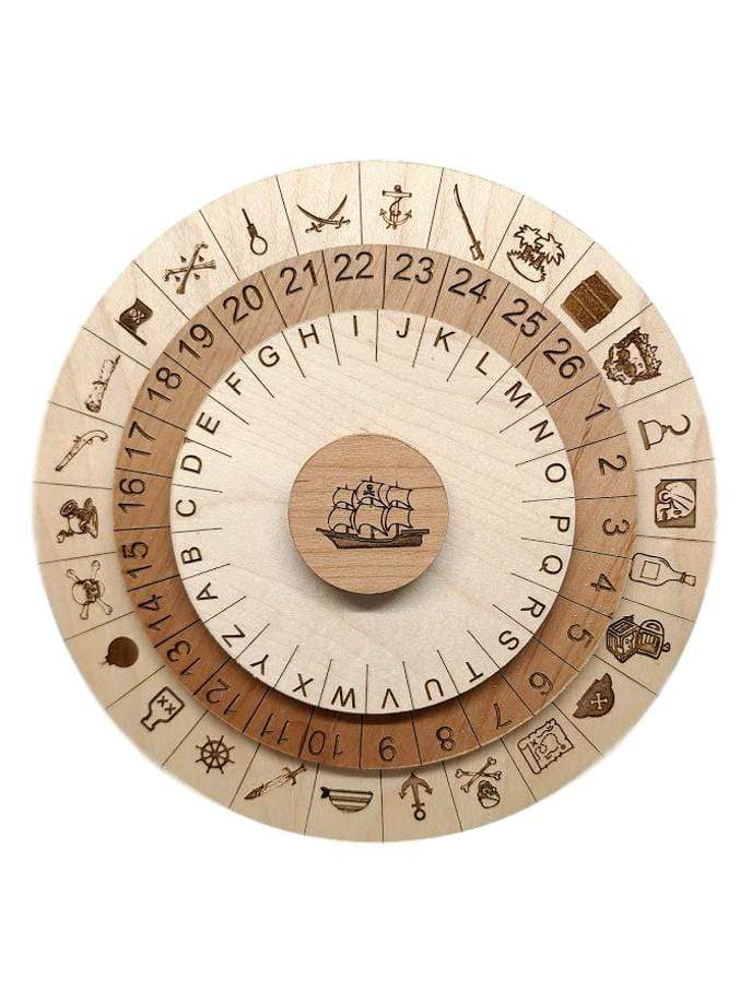 Pirate Cipher Wheel II for Escape Rooms