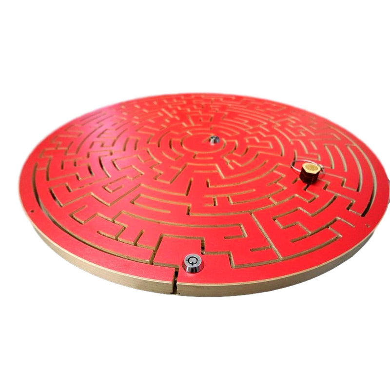Red Gated Key Maze for Escape Rooms