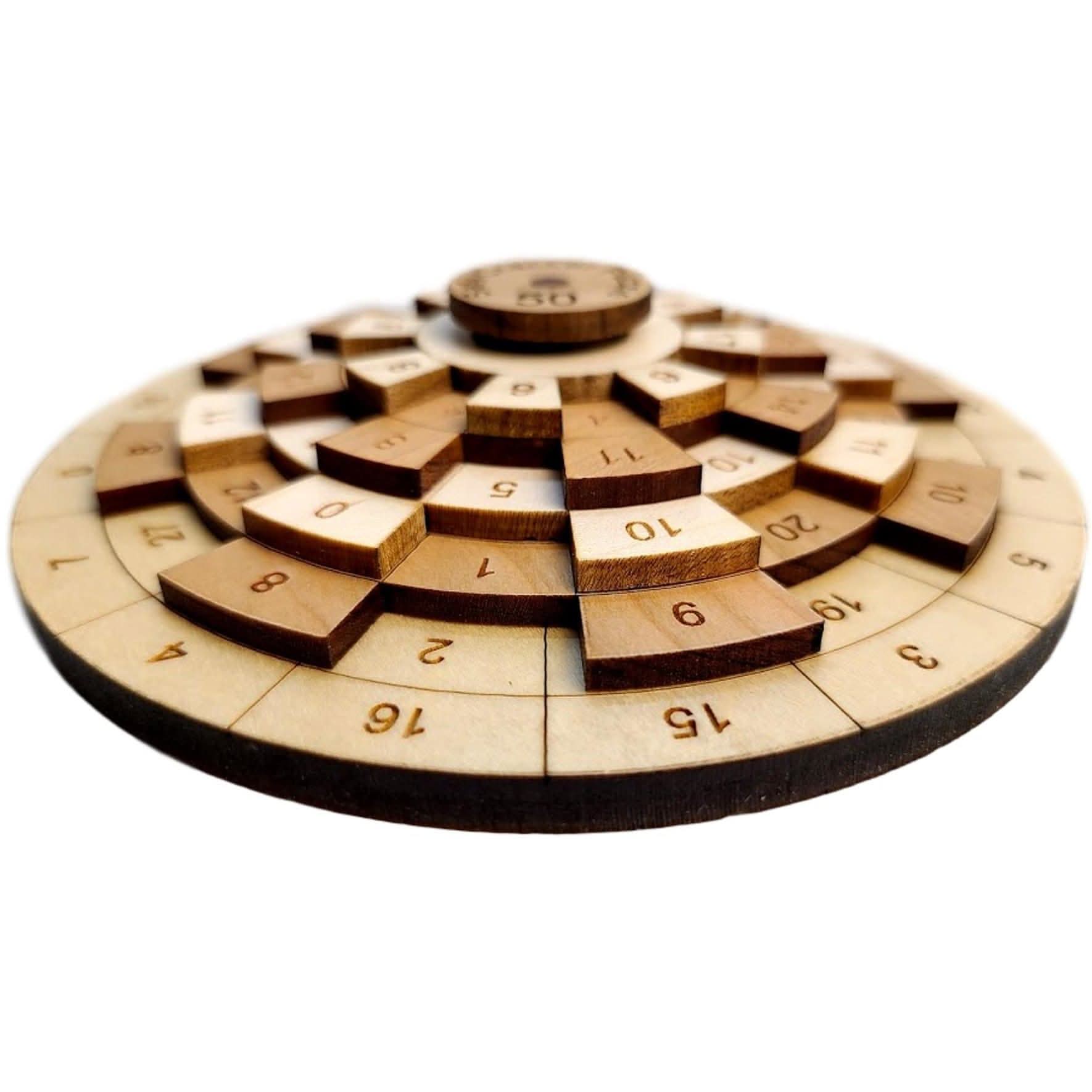 Safecracker 50 Wood Puzzle - Difficult Math Brain Teaser for Adults - Creative Escape Rooms
